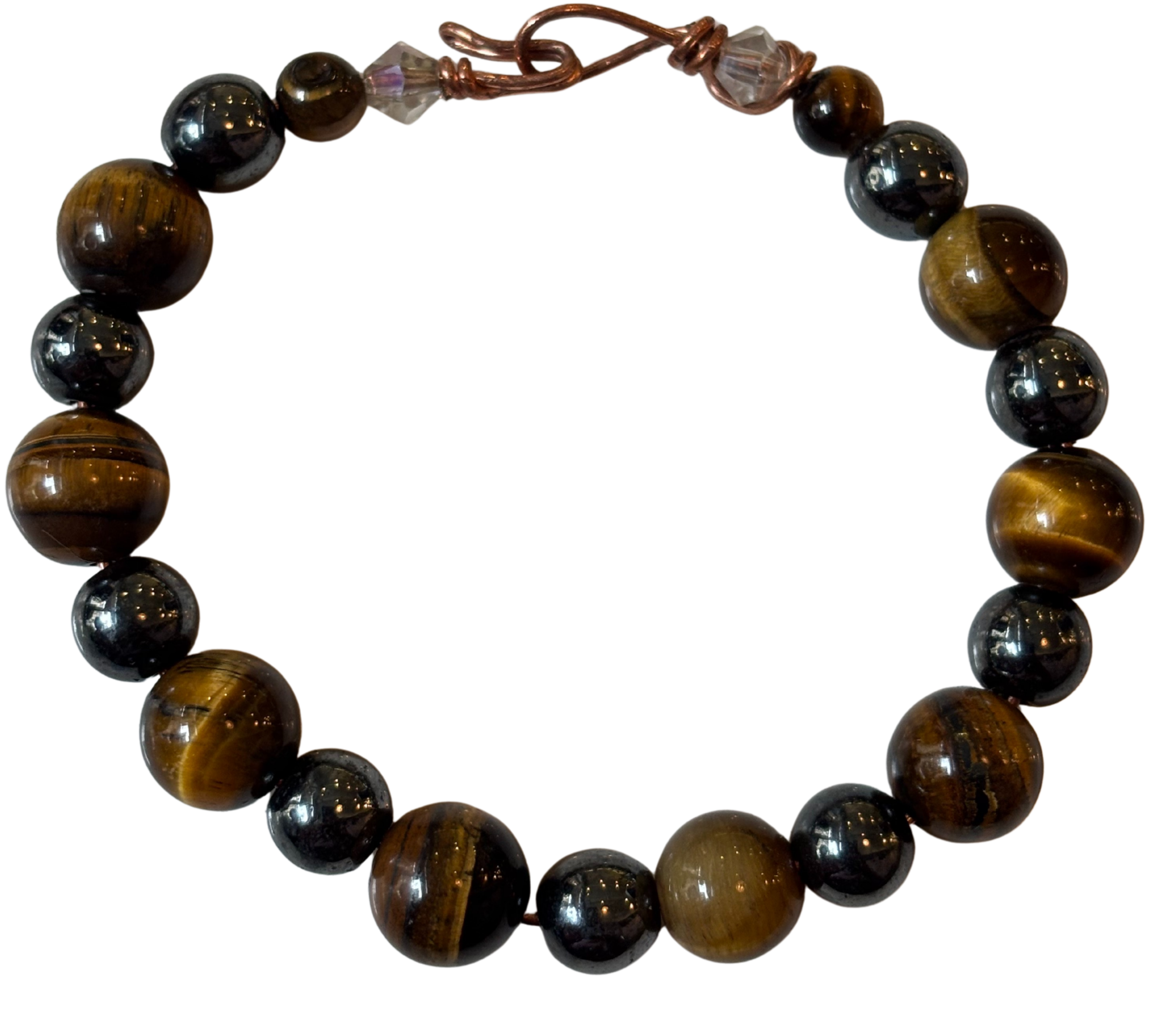 Tiger's Eye and Hematite Bracelet