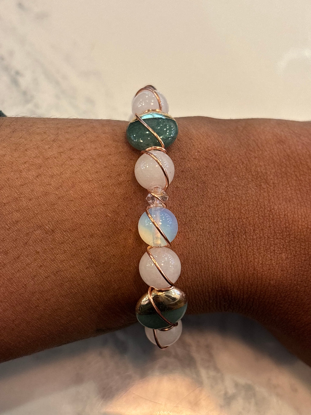 Love and Wealth Abundance Protection Copper Bracelet